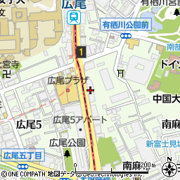 文教堂　広尾店周辺の地図