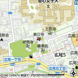 東江寺周辺の地図