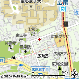 肉汁餃子のダンダダン 広尾店周辺の地図