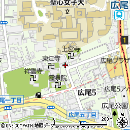 ホームワークス 広尾店周辺の地図