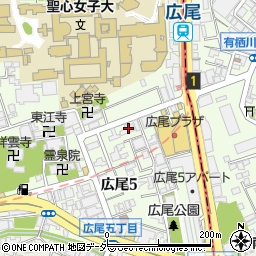 三井住友銀行広尾散歩通り ＡＴＭ周辺の地図