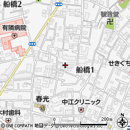 東京都世田谷区船橋1丁目周辺の地図