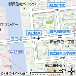 辰巳橋周辺の地図