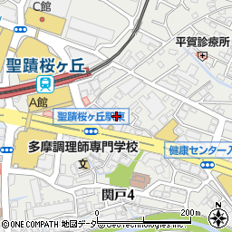 ユアー・パーキング聖蹟桜ヶ丘第1駐車場周辺の地図