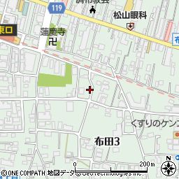 東京都調布市布田3丁目5-13周辺の地図