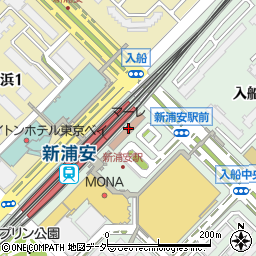 浦安市観光インフォメーションマーレ周辺の地図