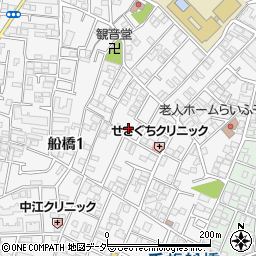 東京都世田谷区船橋1丁目18-2周辺の地図