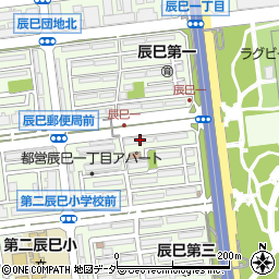 都営辰巳１丁目アパート４８号棟周辺の地図