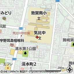 福井県敦賀市清水町周辺の地図