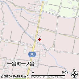 山梨県笛吹市一宮町一ノ宮524周辺の地図