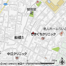 東京都世田谷区船橋1丁目18-3周辺の地図