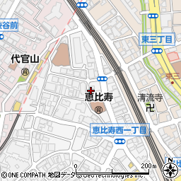 大東京信用組合恵比寿支店周辺の地図