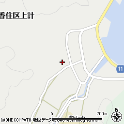 兵庫県美方郡香美町香住区上計1192周辺の地図