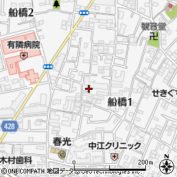 東京都世田谷区船橋1丁目48-17周辺の地図