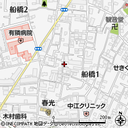 東京都世田谷区船橋1丁目48-18周辺の地図