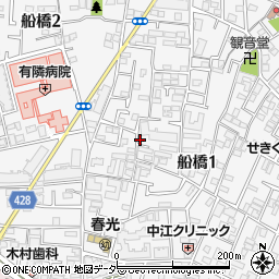 東京都世田谷区船橋1丁目48-18周辺の地図