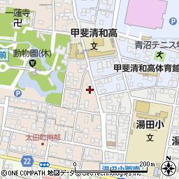 山梨県甲府市太田町13周辺の地図