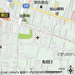 東京都調布市布田3丁目5周辺の地図