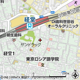 松屋経堂店周辺の地図