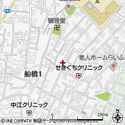 東京都世田谷区船橋1丁目18-19周辺の地図