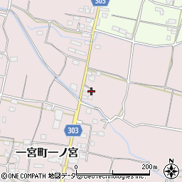 山梨県笛吹市一宮町一ノ宮524-2周辺の地図