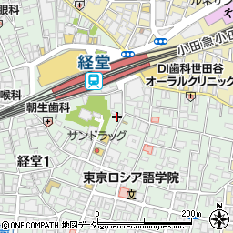 八昌 経堂店周辺の地図
