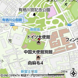 東京都港区南麻布周辺の地図