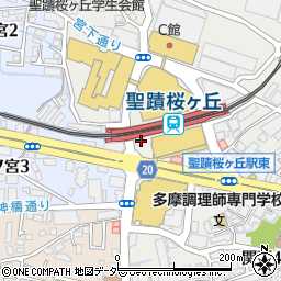 多摩中央警察署桜ケ丘駅前交番周辺の地図