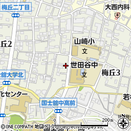 東京都世田谷区梅丘2丁目13-25周辺の地図