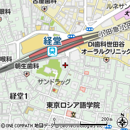 TOKI SEVEN TEA 経堂店周辺の地図