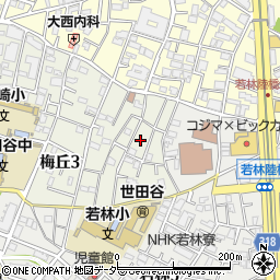 東京都世田谷区梅丘3丁目17周辺の地図