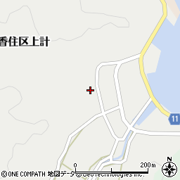 兵庫県美方郡香美町香住区上計1186周辺の地図