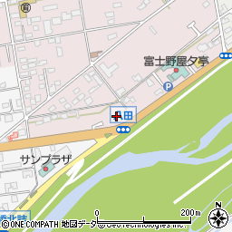 山梨県笛吹市石和町八田548周辺の地図