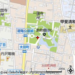 遊亀公園周辺の地図