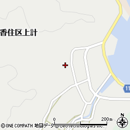 兵庫県美方郡香美町香住区上計1184周辺の地図