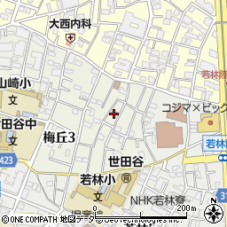 東京都世田谷区梅丘3丁目15周辺の地図