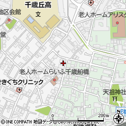 東京都世田谷区船橋3丁目3-16周辺の地図