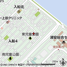 入船東児童公園周辺の地図
