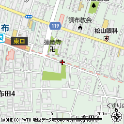 東京都調布市布田3丁目56周辺の地図