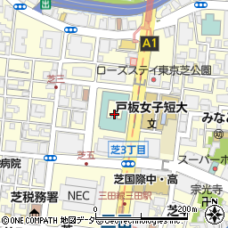 セブンイレブンセレスティン芝三井ビル店周辺の地図