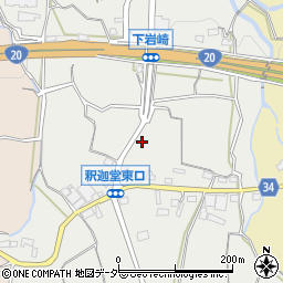 山梨県甲州市勝沼町下岩崎2385周辺の地図