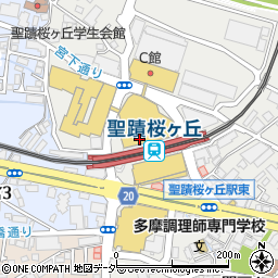 新宿つな八 聖蹟桜ヶ丘店周辺の地図