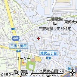 Ｄ池尻周辺の地図