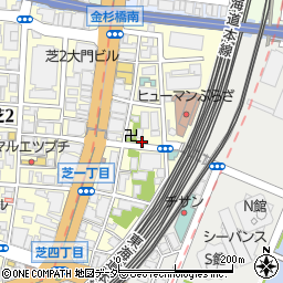 東京都港区芝1丁目周辺の地図