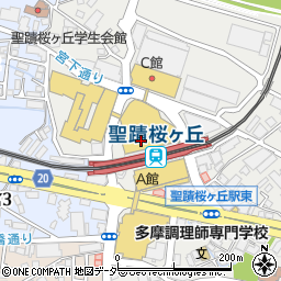 成城石井京王聖蹟桜ヶ丘店周辺の地図