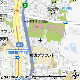 三田グレース周辺の地図