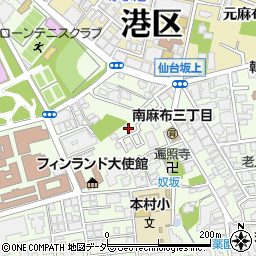 東京都港区南麻布3丁目5-12周辺の地図