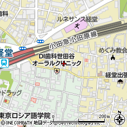 東京都世田谷区宮坂2丁目17-5周辺の地図