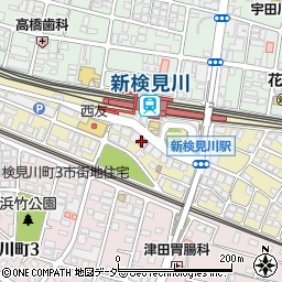 セブンイレブン新検見川店周辺の地図