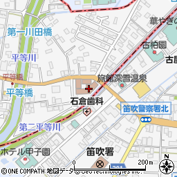 甲府川田町郵便局 ＡＴＭ周辺の地図